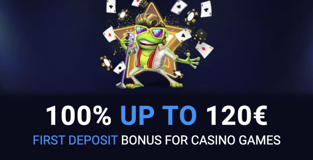 First welcome casino bonus 100% up to 120 eur / 100 usd + 120 free spins. Available for all players on 20bet.