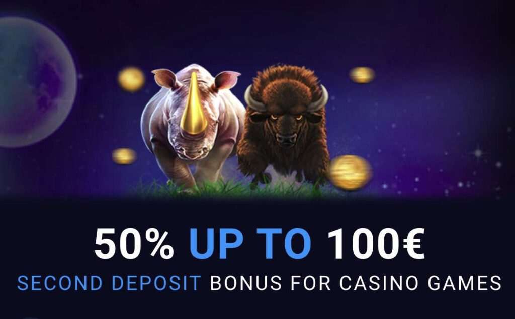 Get second welcome bonus on 20bet up to 100 EUR/100 USD + 50 free spins.