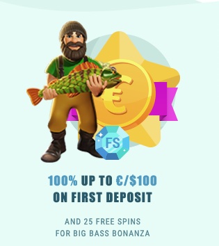 100% up to €/$100 and 25 Free Spins on Spinia casino