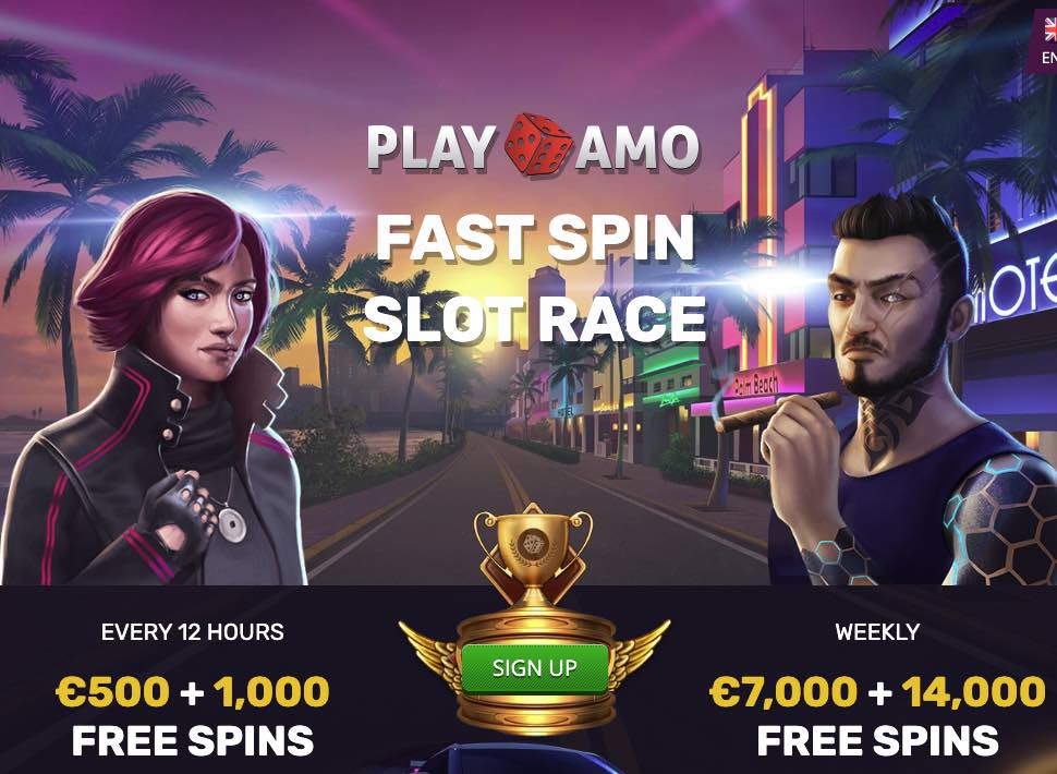 PlayAmo FAST SPIN SLOT RACE casino tournament.
