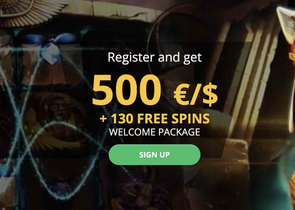 Welcome package up to 500 €/$ + 130 FREE SPINS on Bob Casino