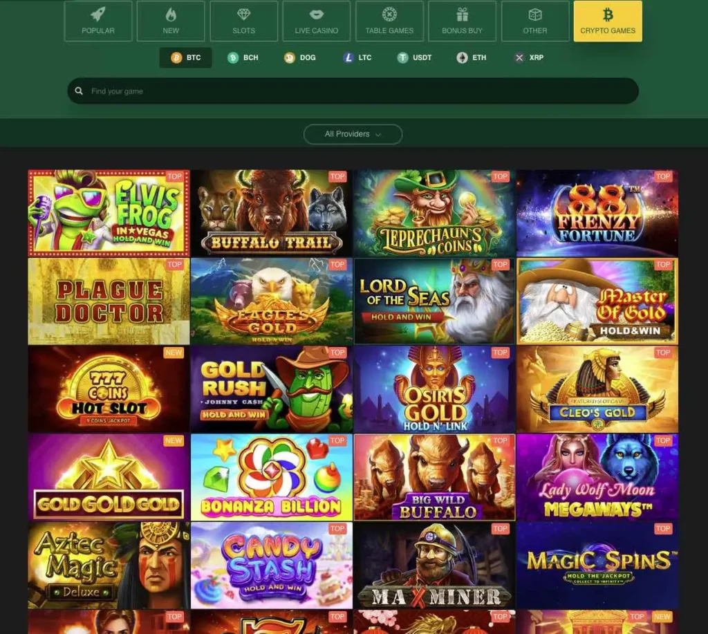 Crypto casino games which you can play with Bitcoin on Golden Crown Casino