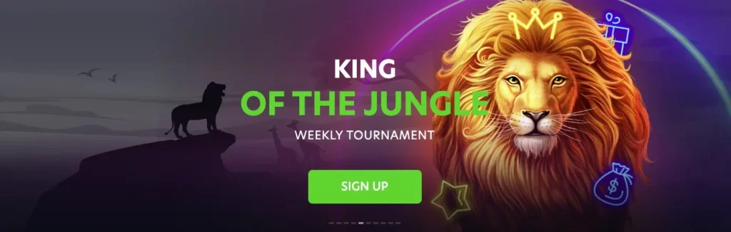KING OF THE JUNGLE best casino tournament only in Neospin Casino