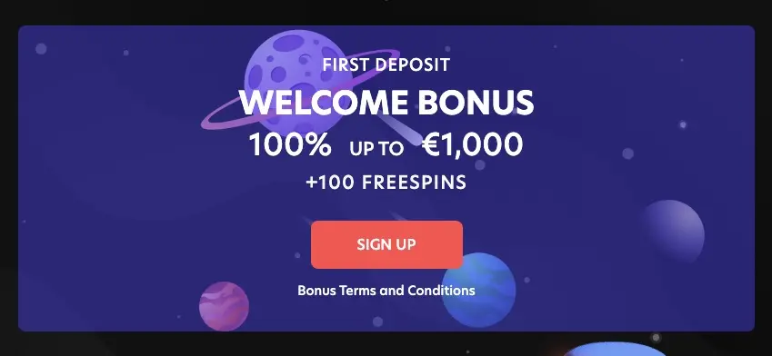 Evospin Welcome Bonus: 100% up to 1,000 EUR/1,000 USD + 100 Free Spins