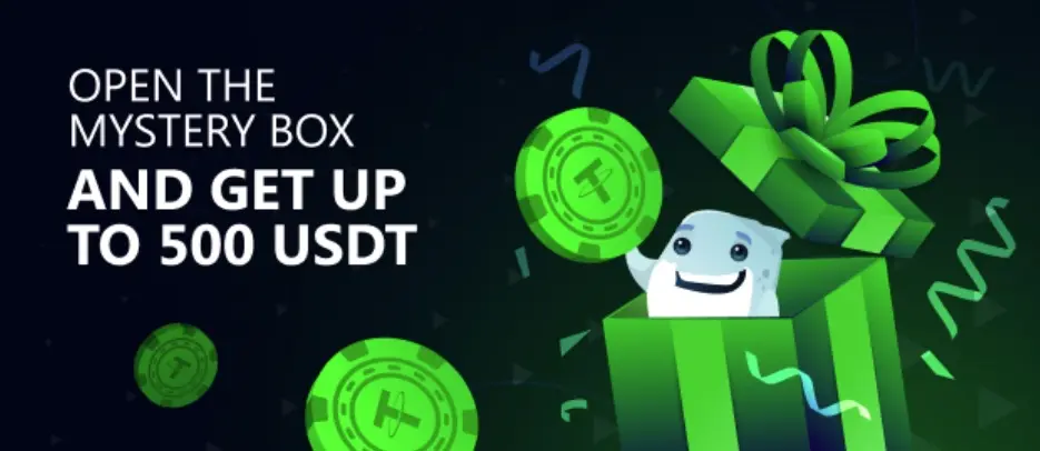 Mystery boxes up to 500 USDT Loyalty program on Bets.io Casino