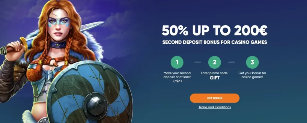 Ivibet Second Deposit Bonus: 50% up to €/$300 and 50 Free Spins