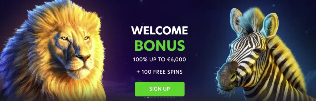 Neospin Casino welcome bonus up to 6,000 EUR/7,000 USD + 100 free spins.